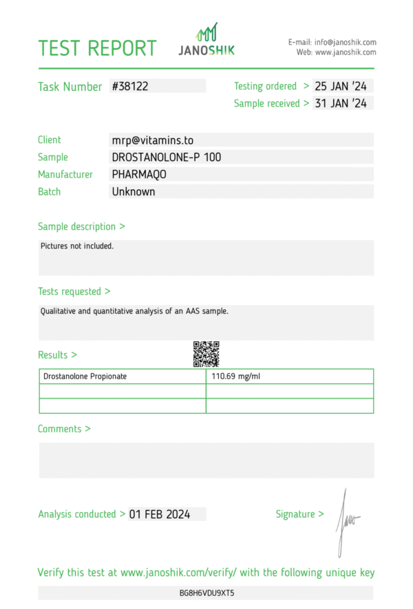 Pharmaqo Labs Masteron-P 100 - Image 3