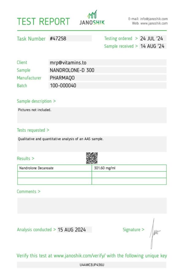 Pharmaqo Labs Nandrolone Decanoate ( Deca )300 - Image 3
