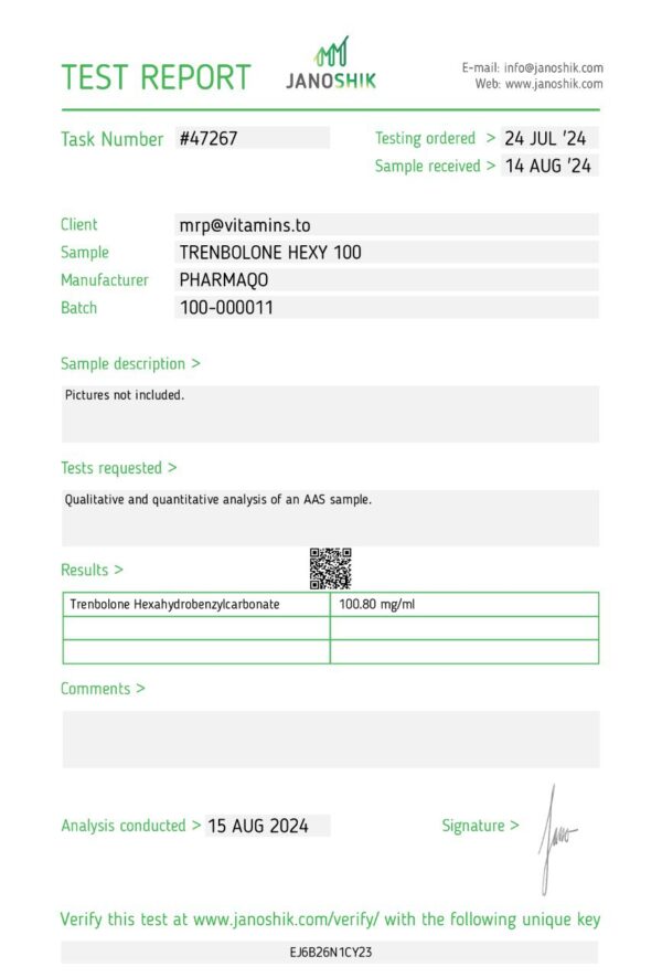 Pharmaqo Labs Trenbolone Hexy - Image 3